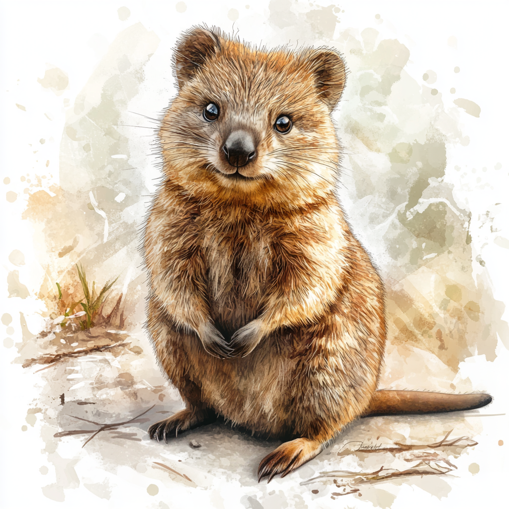 Quokka Full Body - Coaster