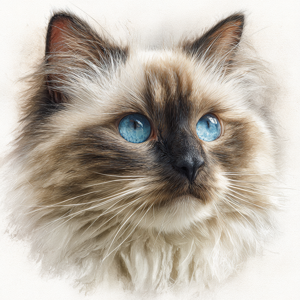Ragdoll Portrait - Coaster
