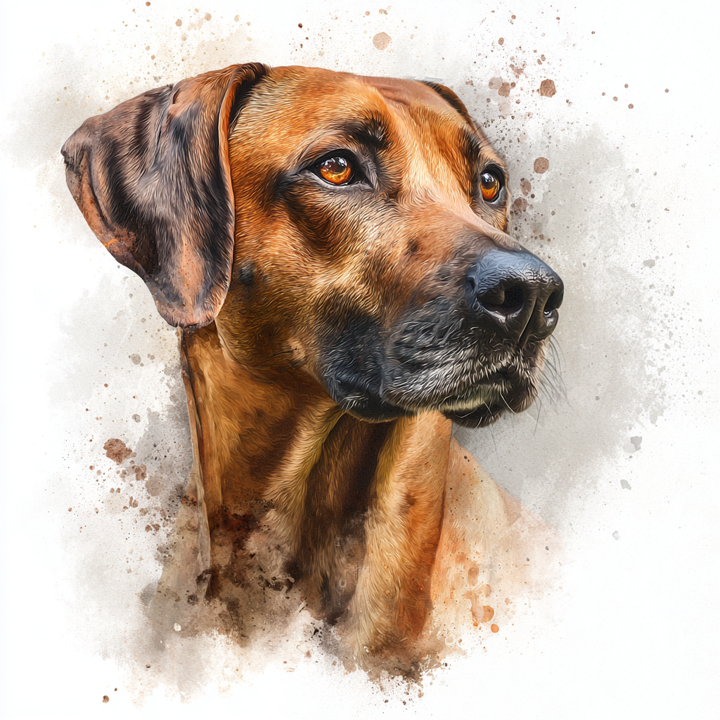 Rhodesian Ridgeback - Portrait - Coaster