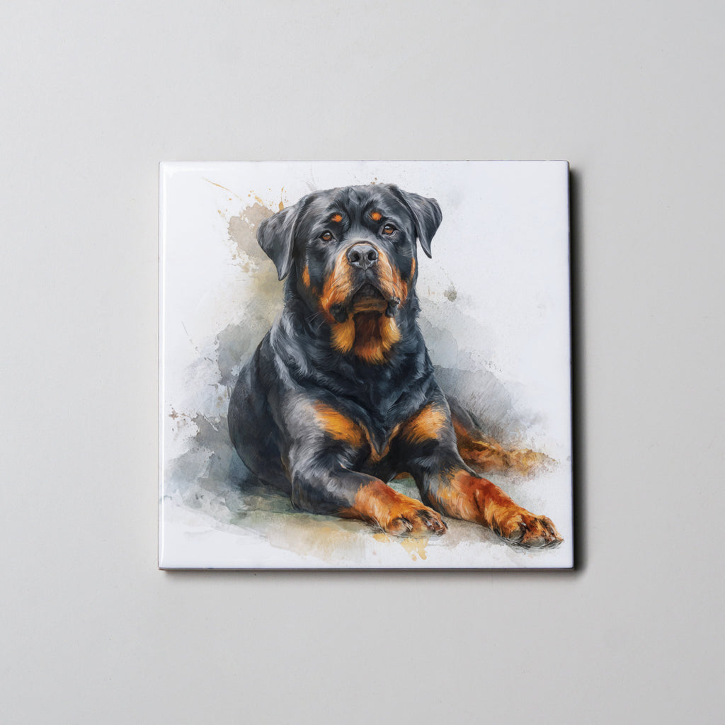 Rottweiler - Lying HU - Coaster
