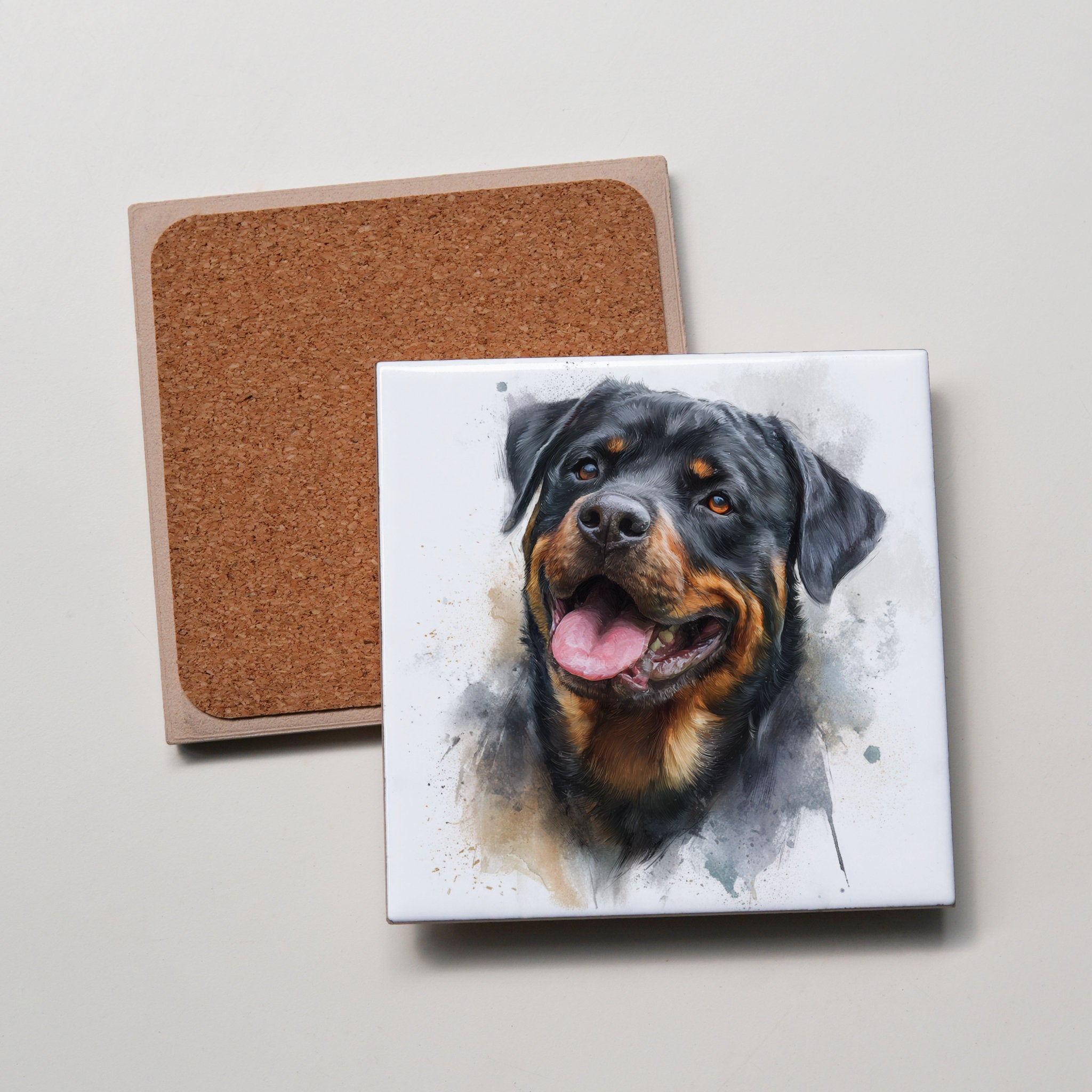 Rottweiler - Portrait - Coaster