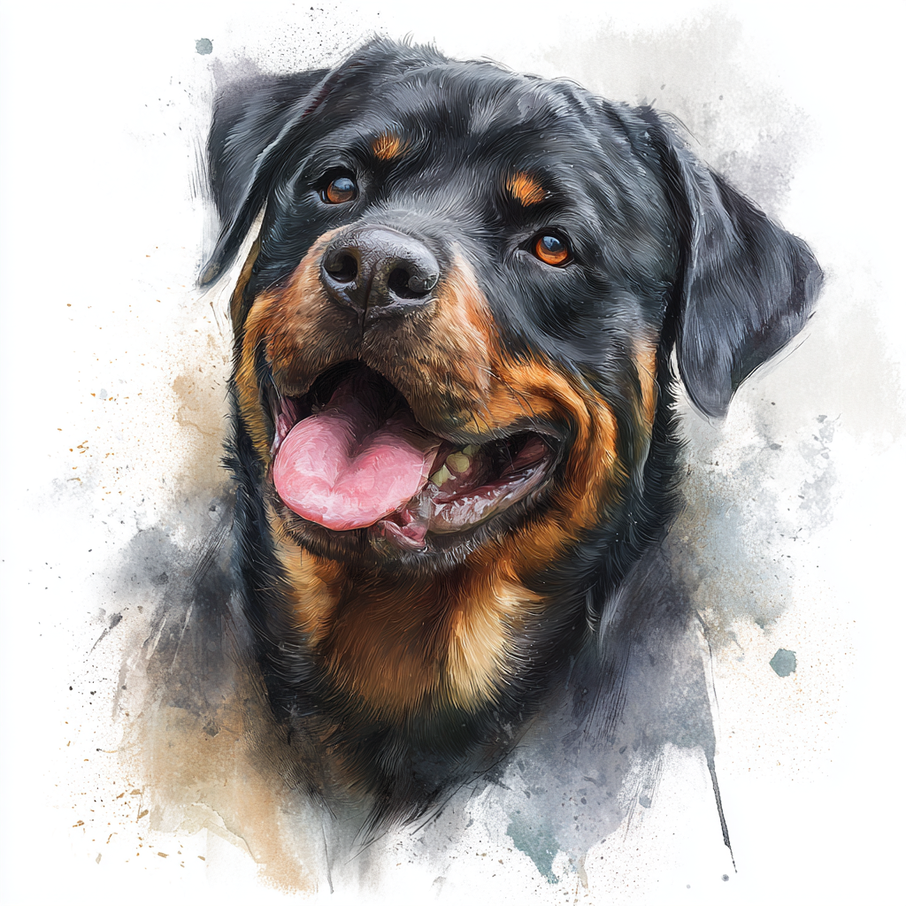 Rottweiler - Portrait - Coaster