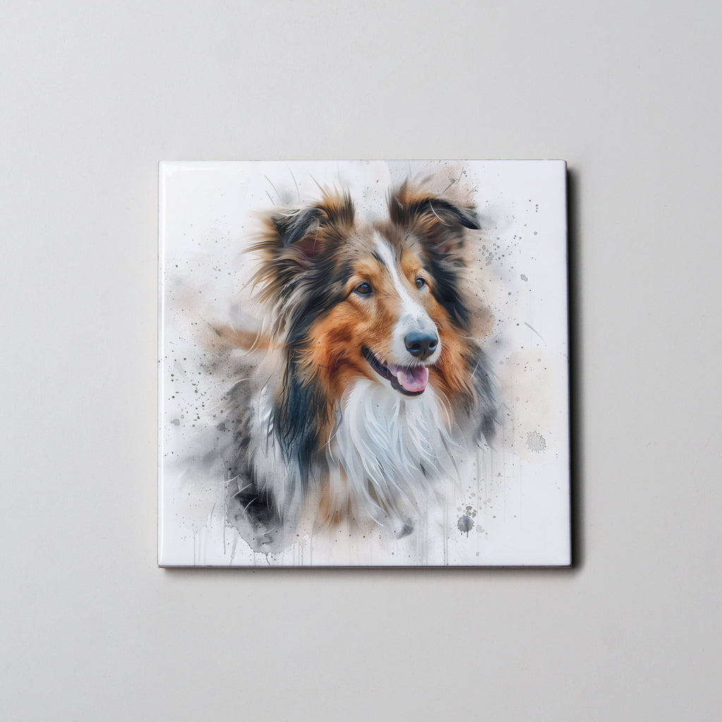 Rough Collie - Portrait - Coaster