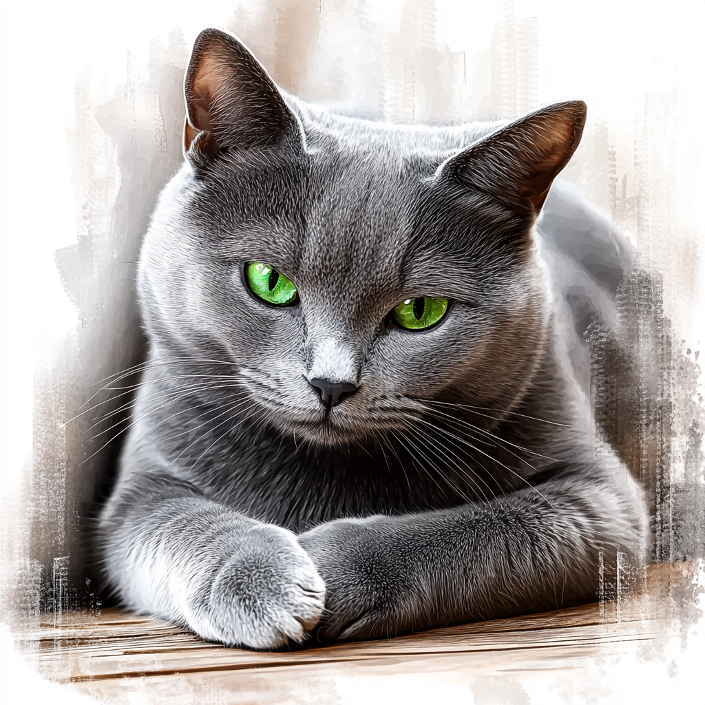 Russian Blue - Lying LF - Coaster