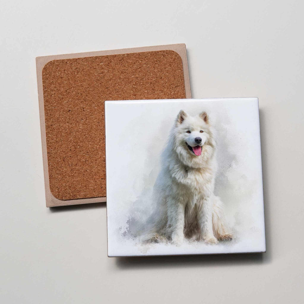 Samoyed - Full body - Coaster