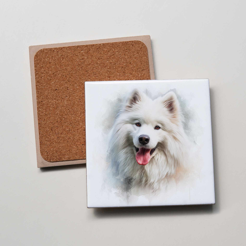 Samoyed - Portrait - Coaster