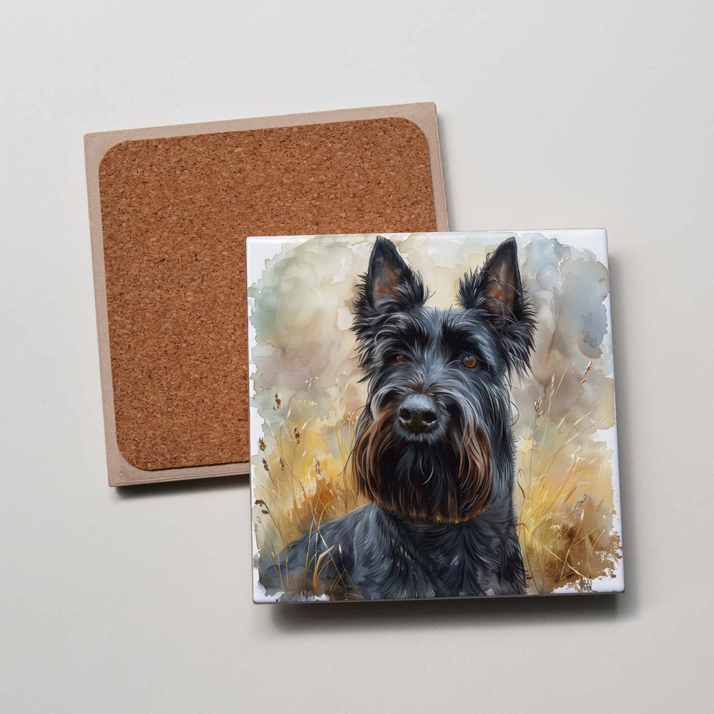 Scottish Terrier -  Portrait - Coaster