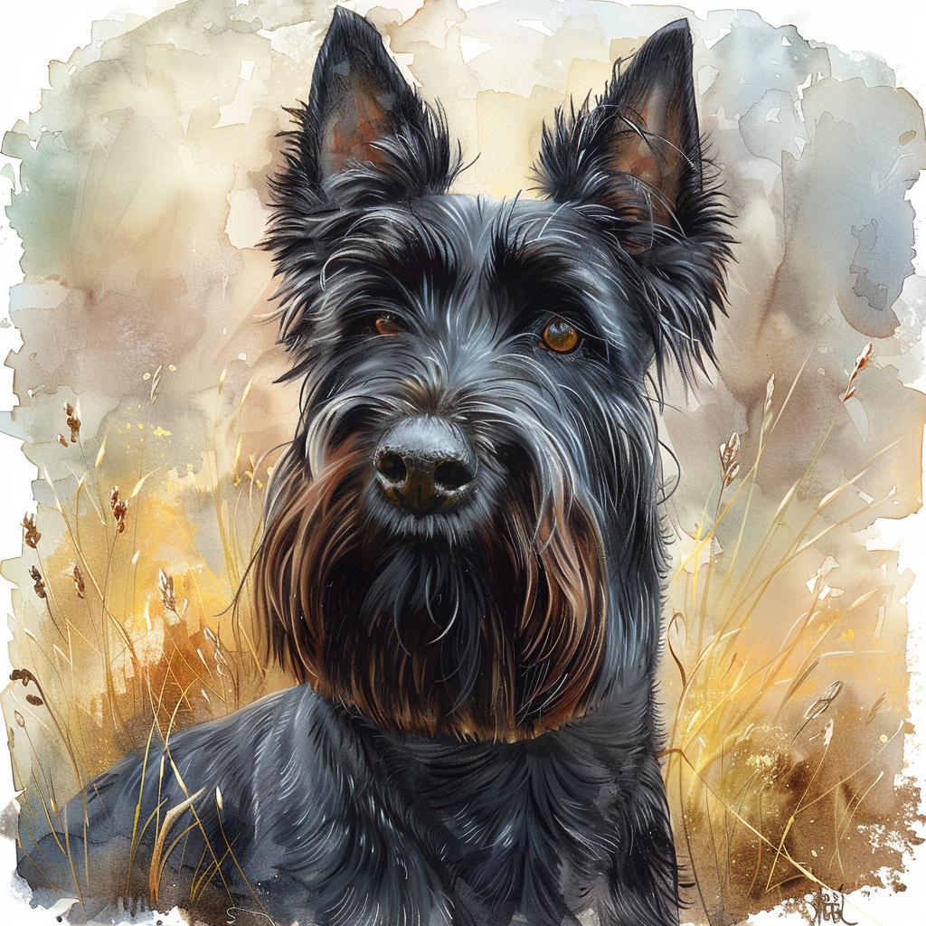 Scottish Terrier -  Portrait - Coaster