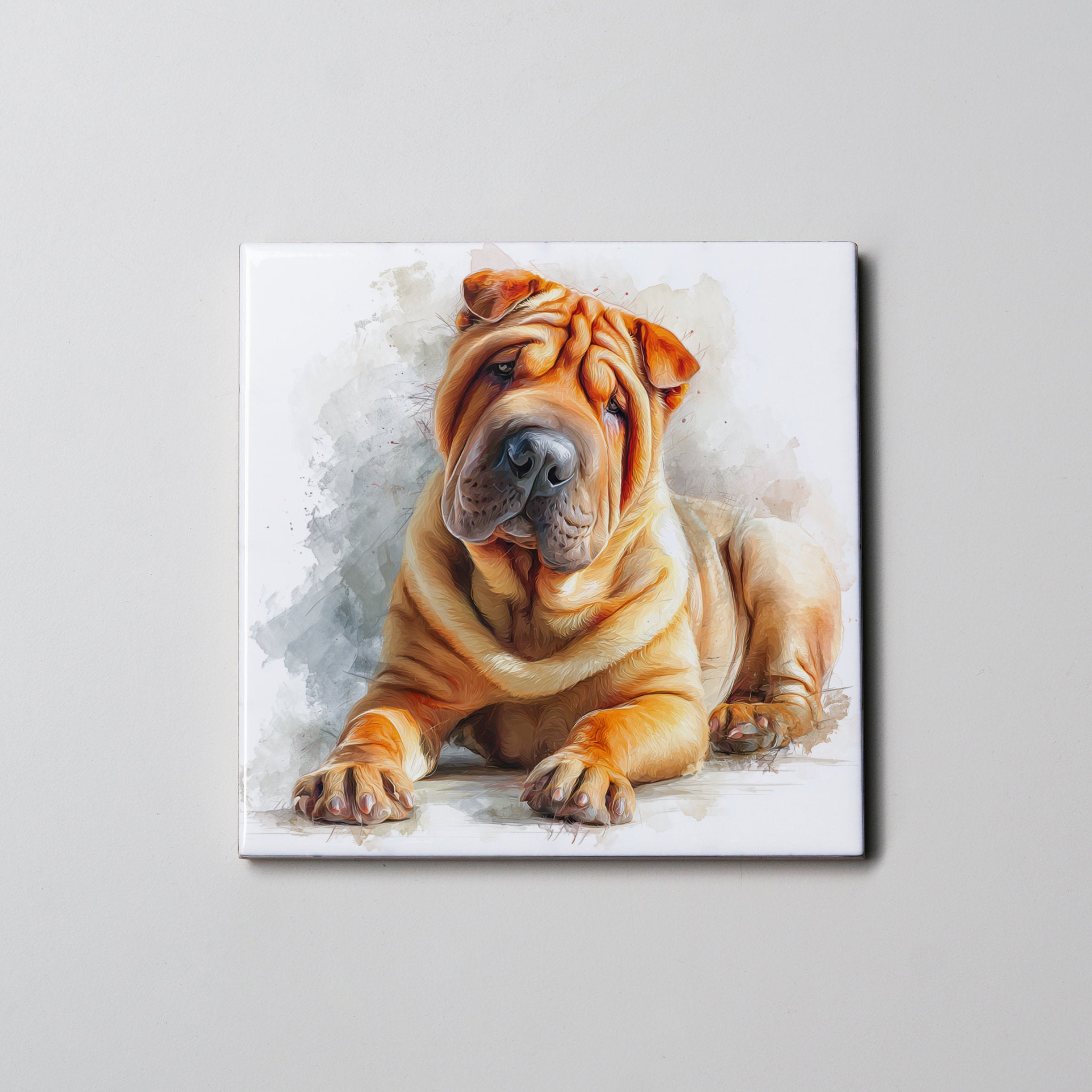 Shar Pei - Lying Down - Coaster