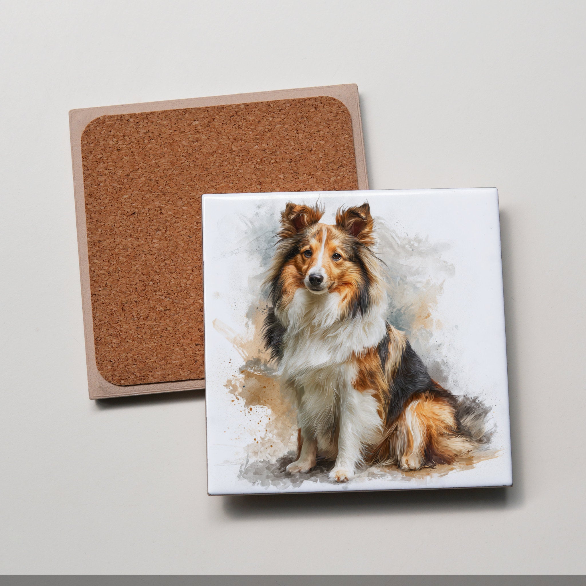 Sheltie - Sitting LL - Coaster