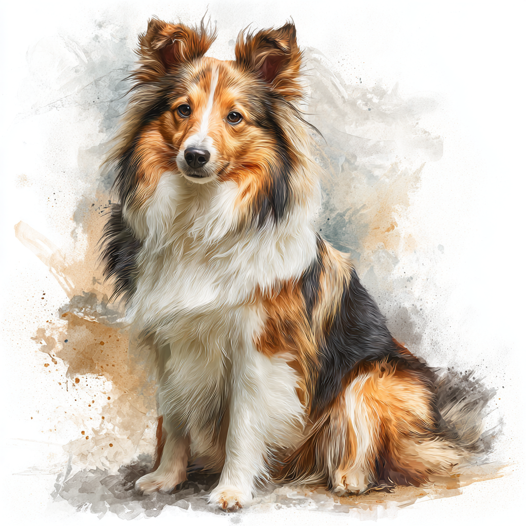 Sheltie - Sitting LL - Coaster
