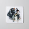 Springer Spaniel - Black - Portrait - Coaster