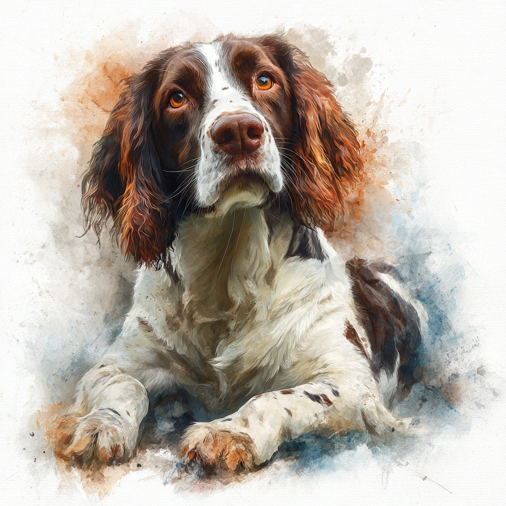 Springer Spaniel - Red - Lying - Coaster