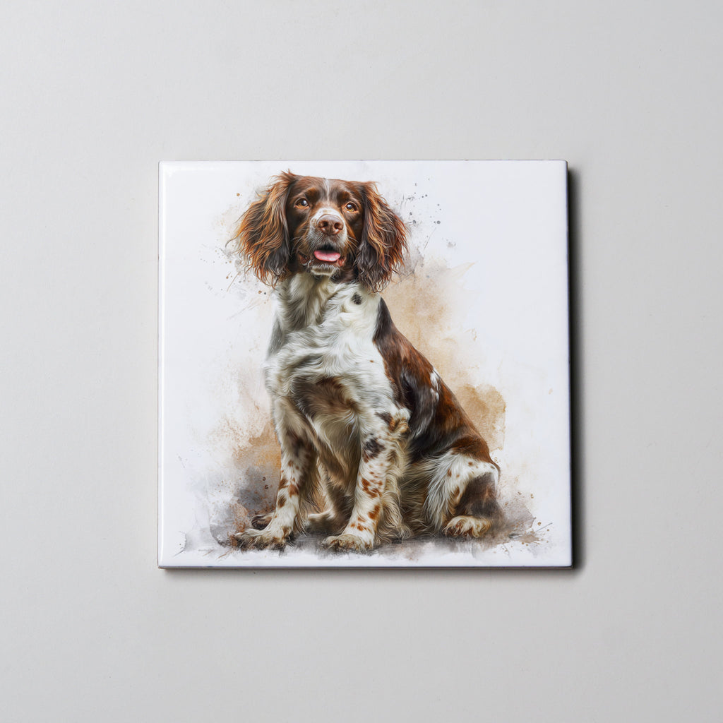 Springer Spaniel - Red - Sitting - Coaster