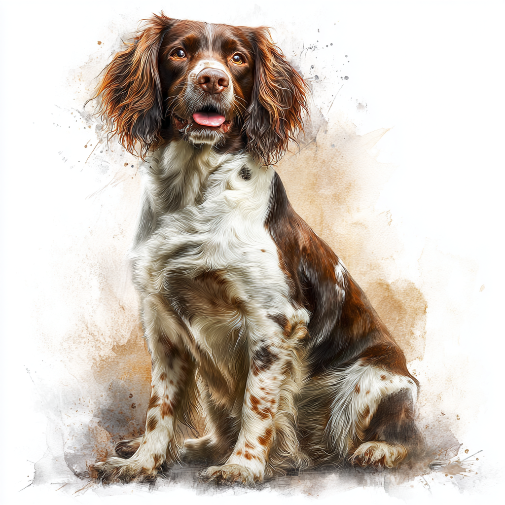 Springer Spaniel - Red - Sitting - Coaster