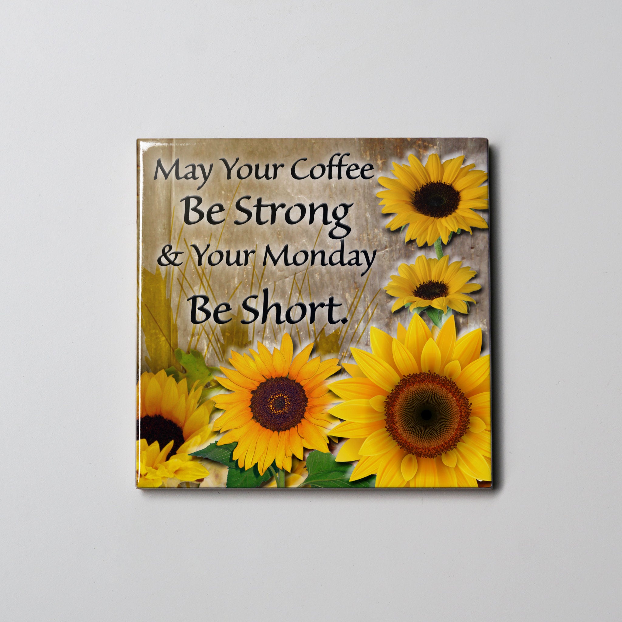 Sunflower coffee Coaster