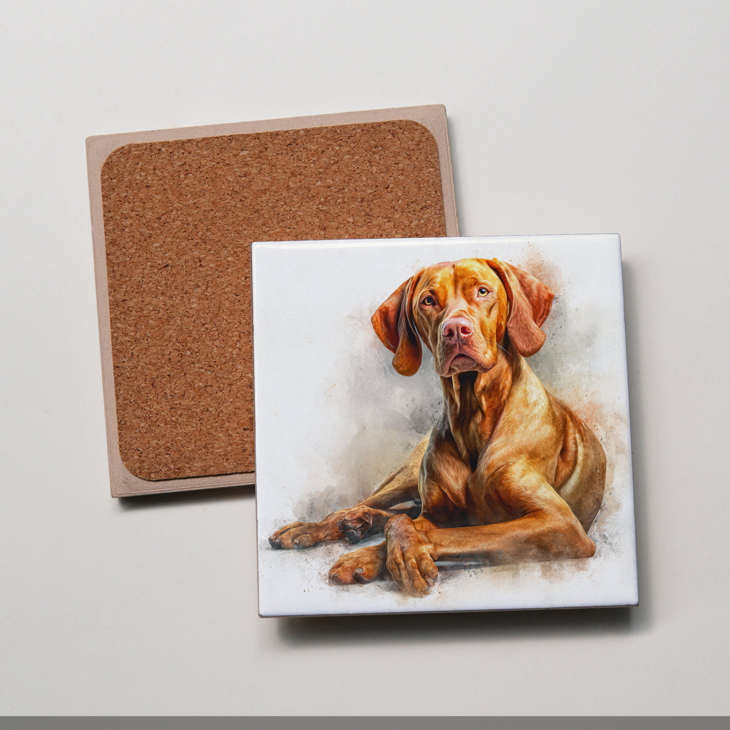 Vizsla - Lying Down - Coaster
