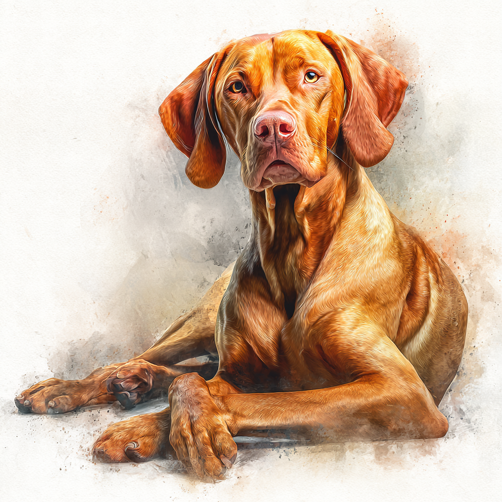 Vizsla - Lying Down - Coaster