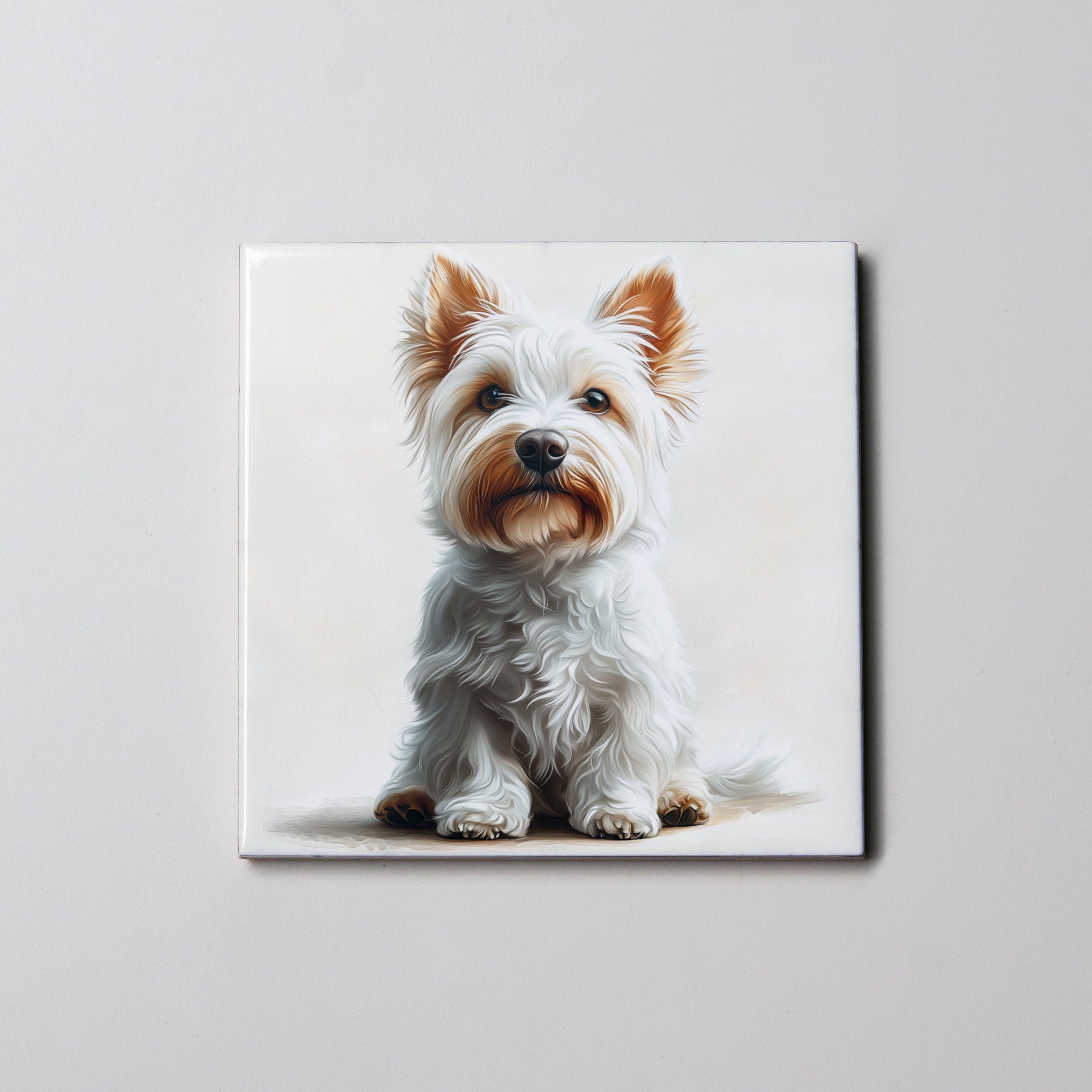 Westie - Sitting - Coaster