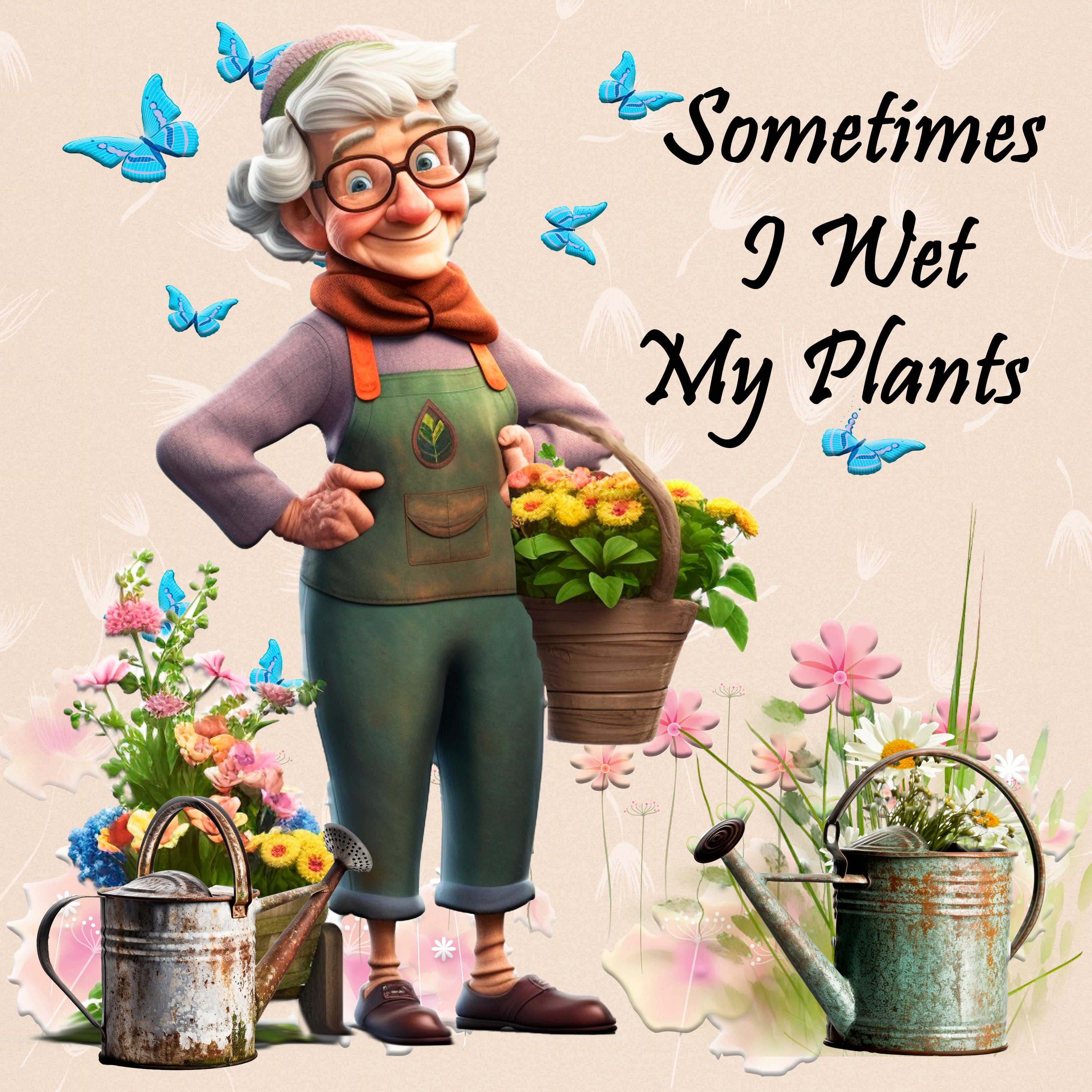 Wet my Plants Coaster
