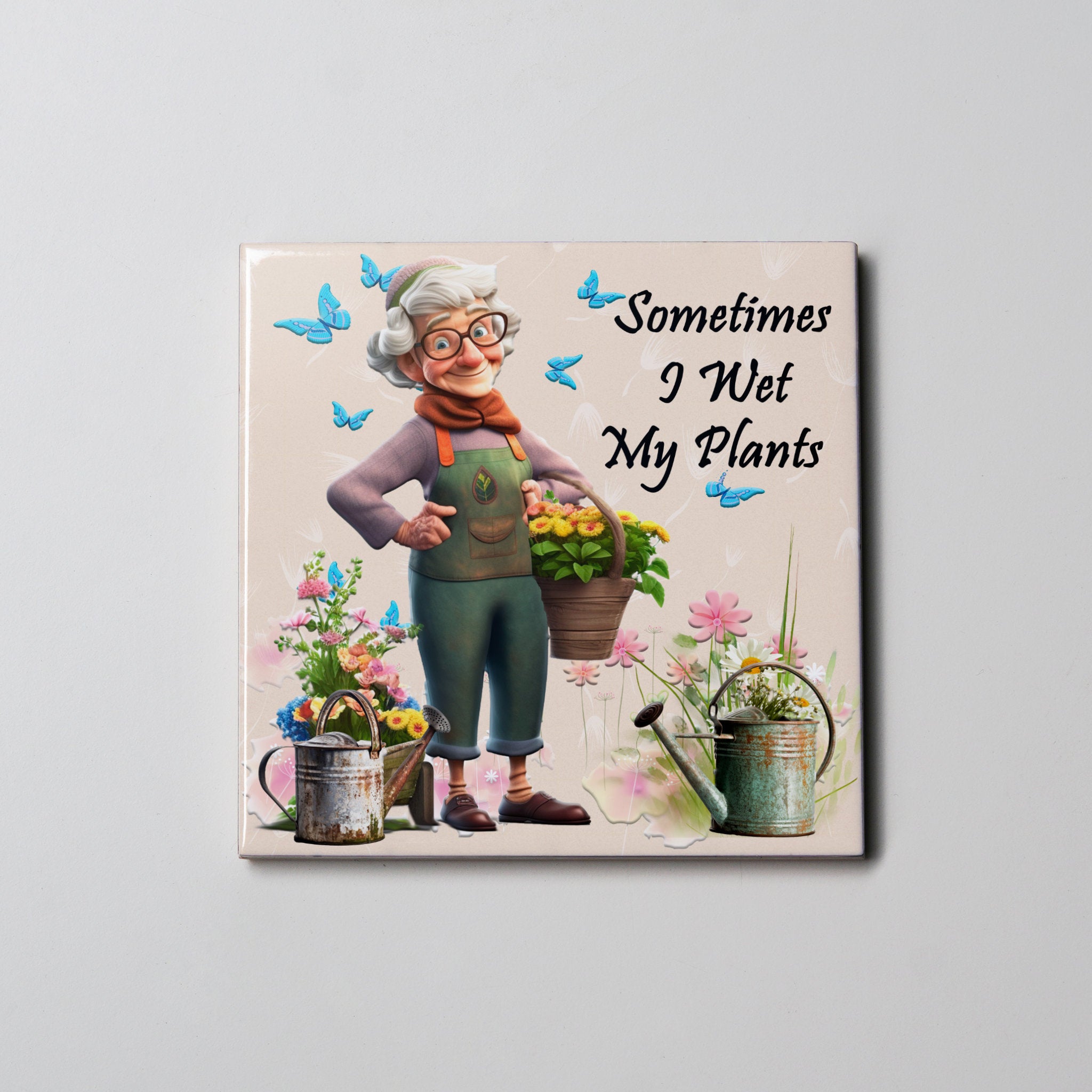 Wet my Plants Coaster