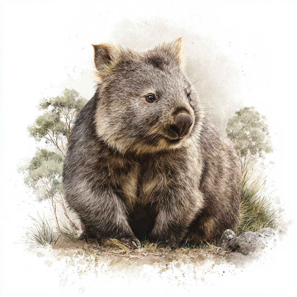 Wombat Left - Coaster