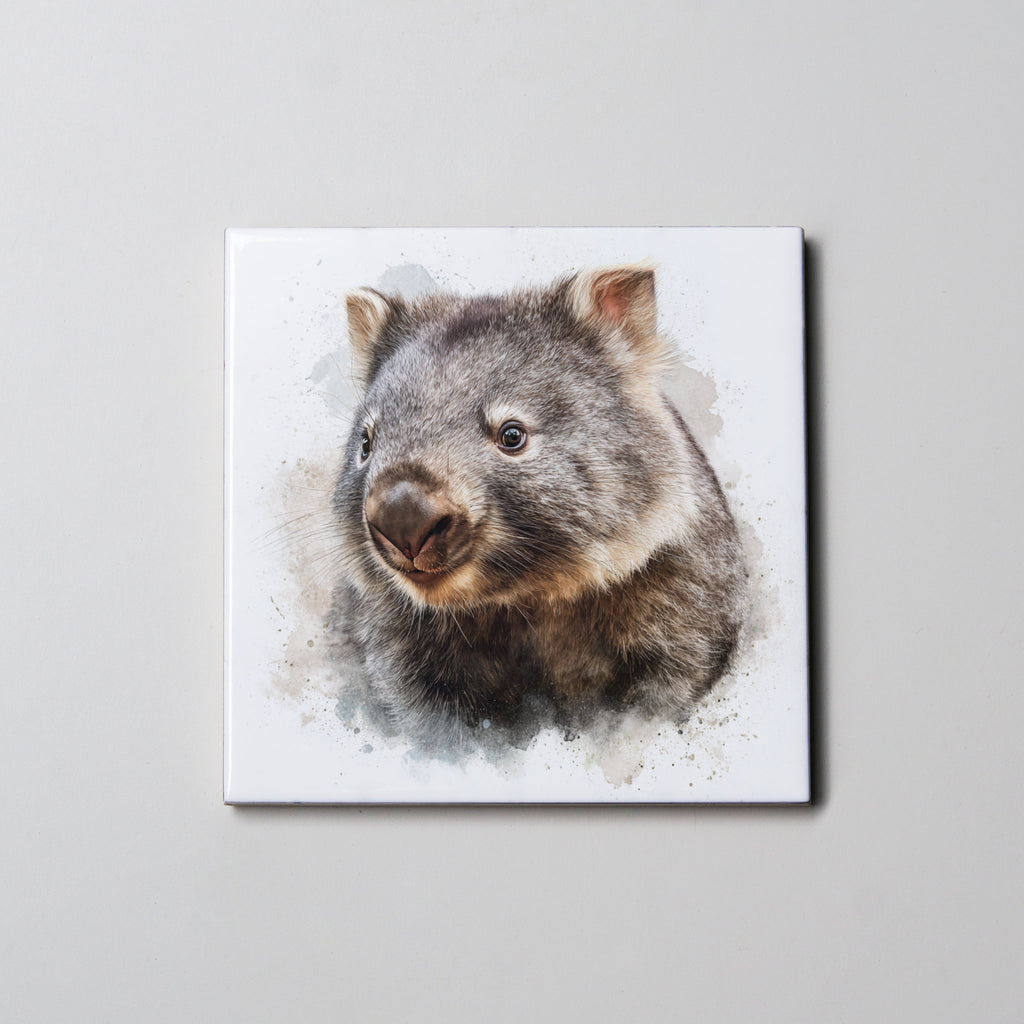 Wombat Portrait - Coaster