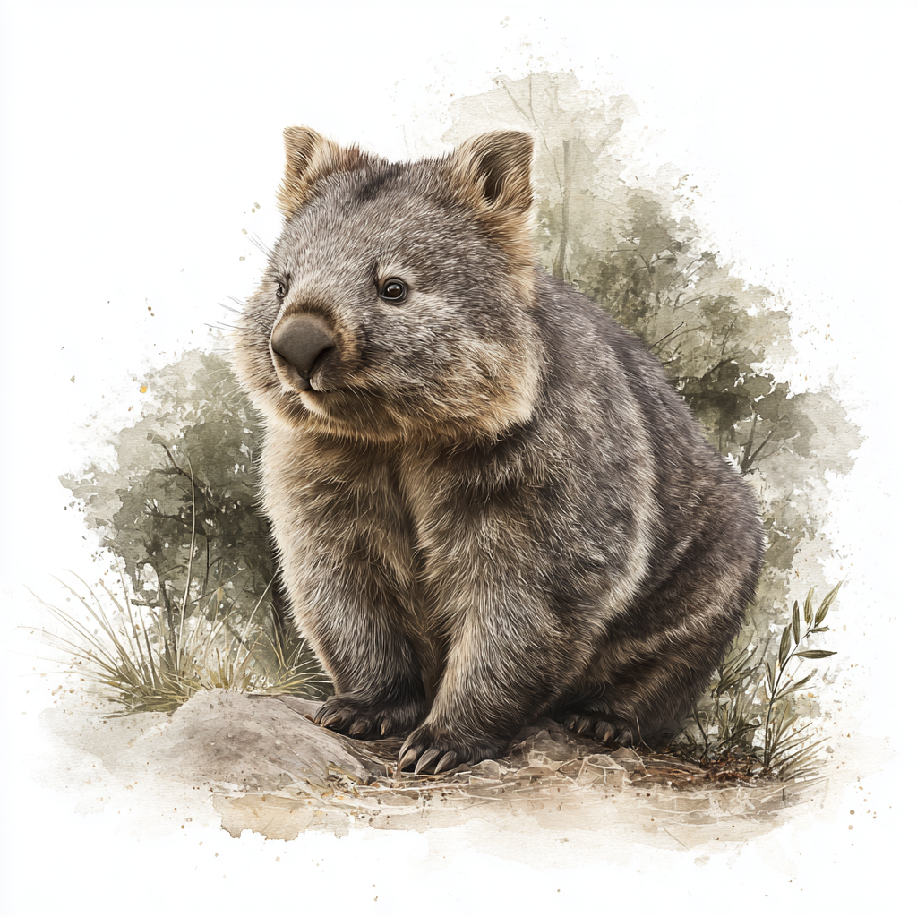 Wombat Right - Coaster