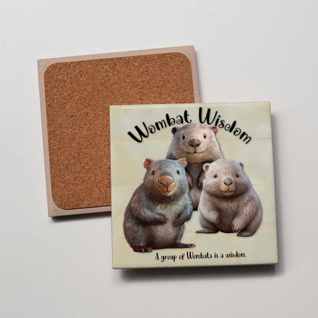 Wombat Wisdom- Coaster