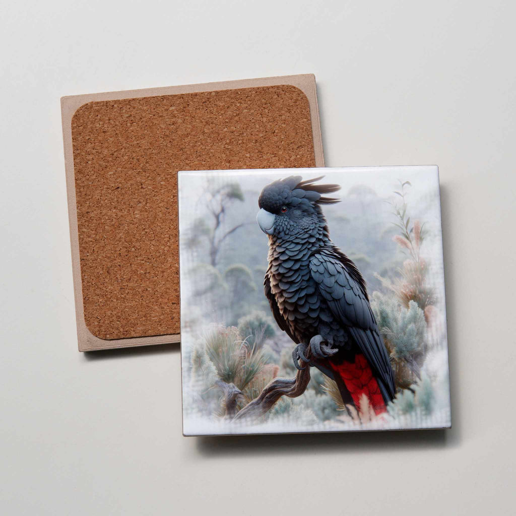 Black Cockatoo - Coaster