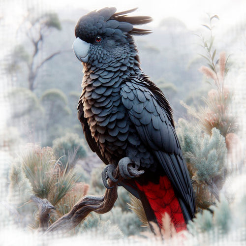 Black Cockatoo - Coaster