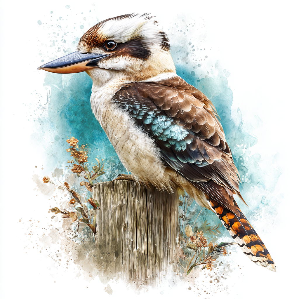kookaburra Full Body Left - Coaster