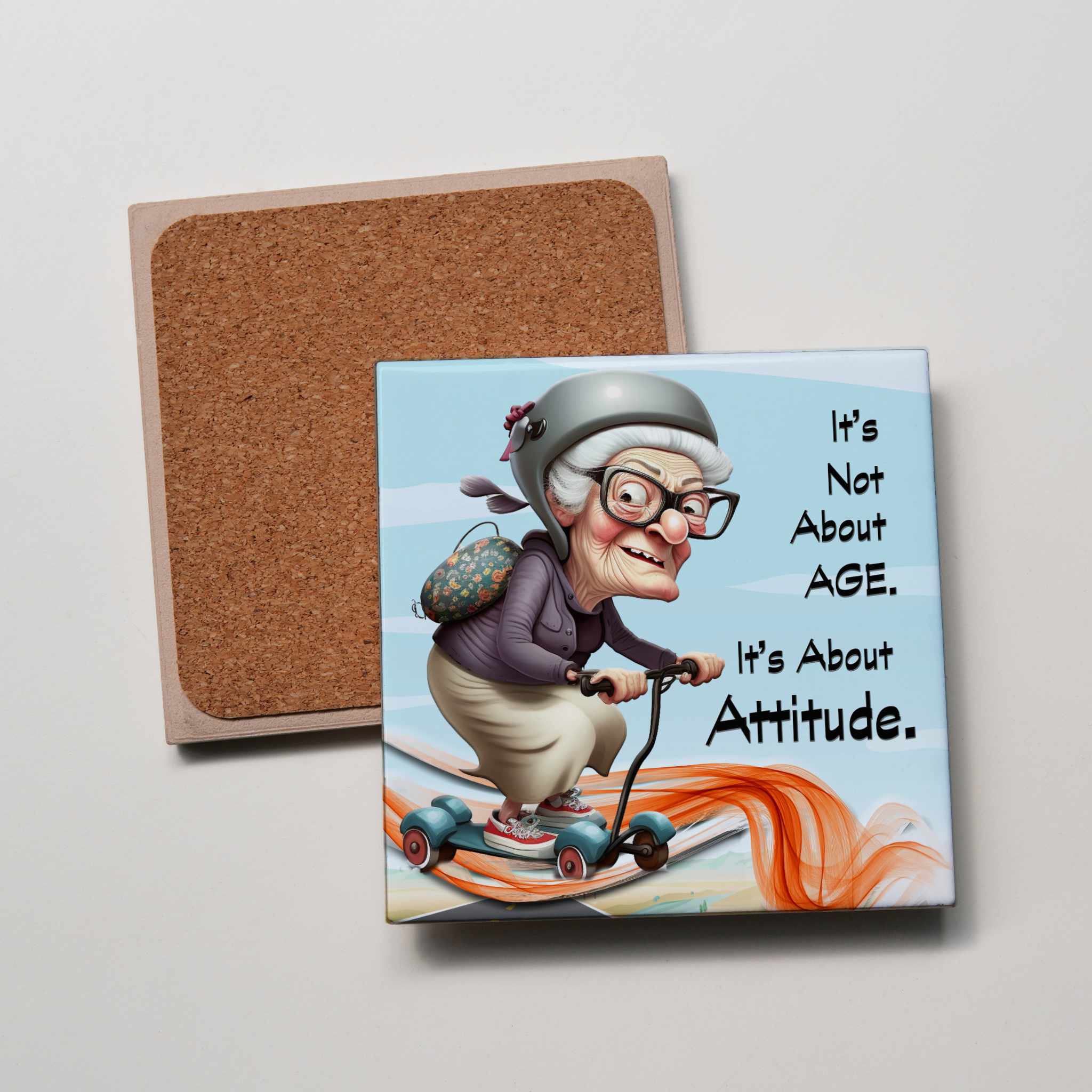 Not About Age Senior Coaster