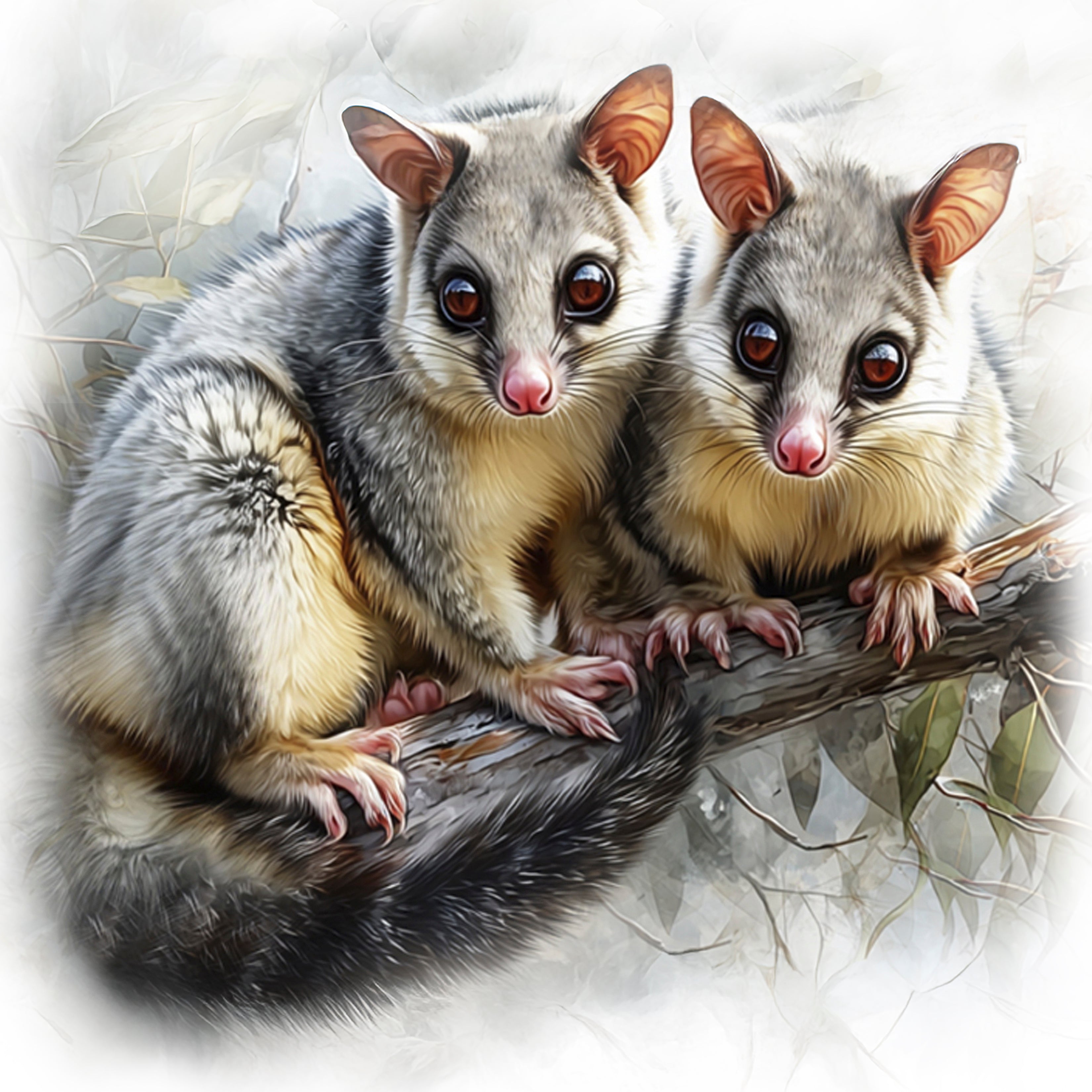 Possum Brushtail - Coaster