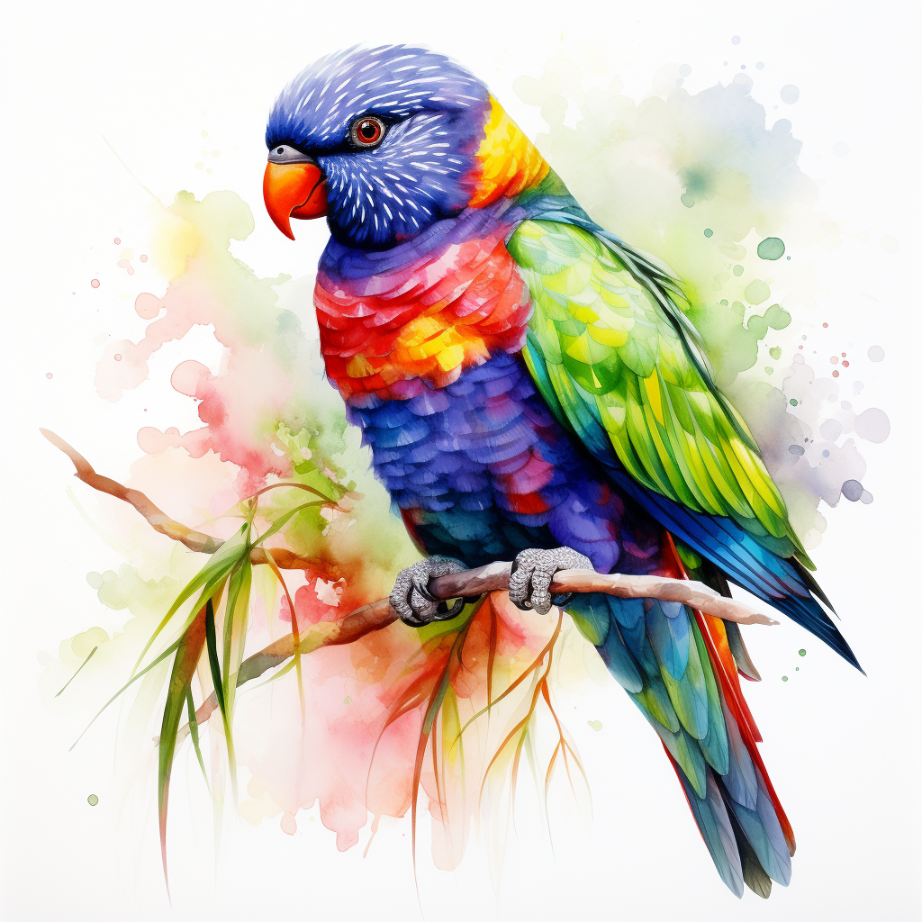 rainbow lorikeet  Left - Coaster