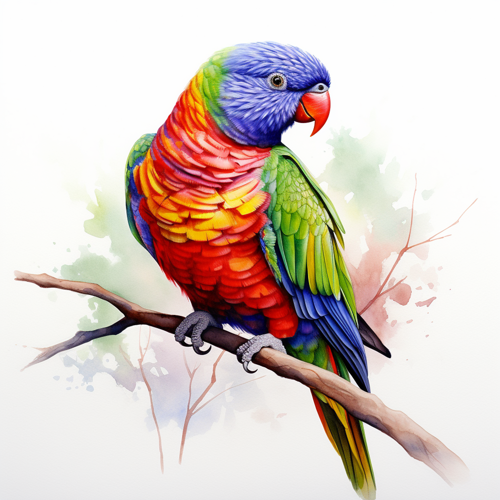 rainbow lorikeet Right - Coaster