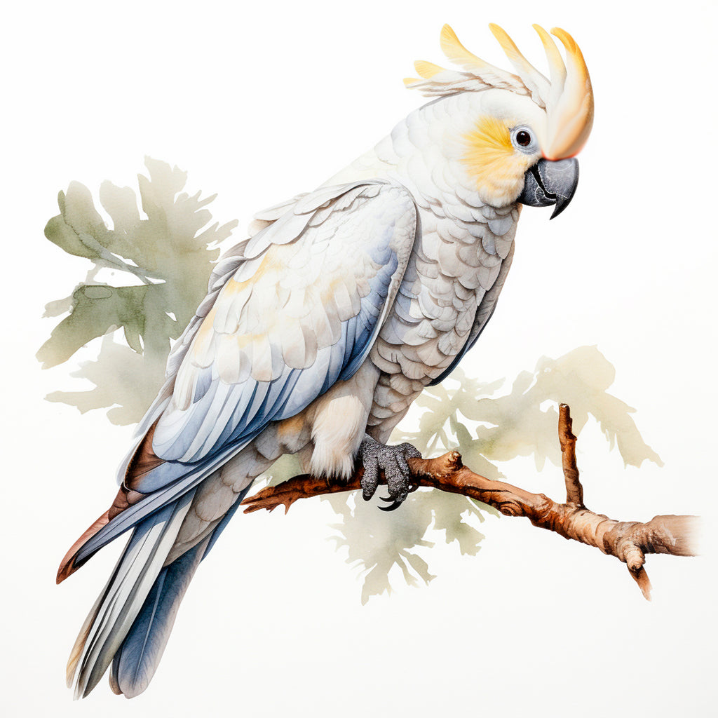 Sulphur-crested cockatoo Full Body 2 - Coaster